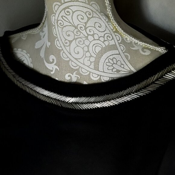 Boston Proper batwing cold shoulder dark black sweater size S - Picture 6 of 14